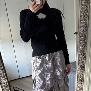 & Other Stories Black Ribbed Sweater